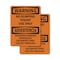 Signmission No Dumping Tenant Use Only Bilingual, 5 in W x Rectangle, Vinyl Decal OS-2PACK-WS-D-57-L-12700 - alternate 1